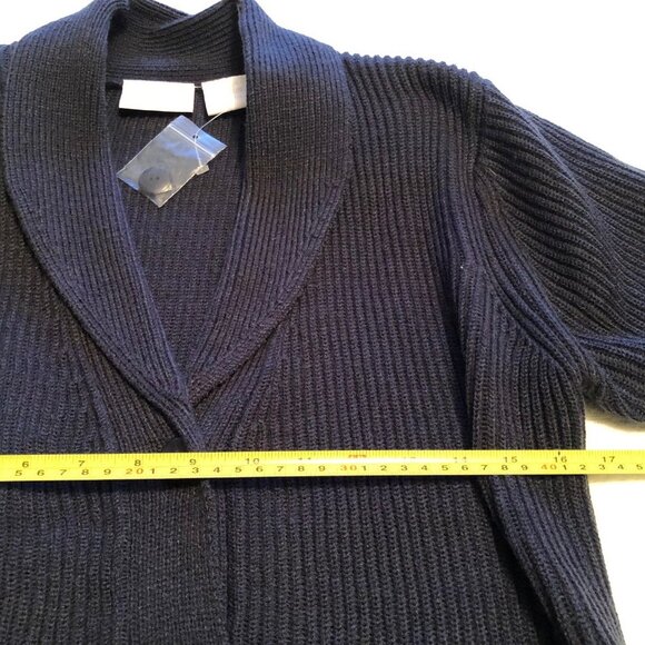 Blair Navy Blue Roll Neck Open Cardigan Size S/M/L - Picture 5 of 10